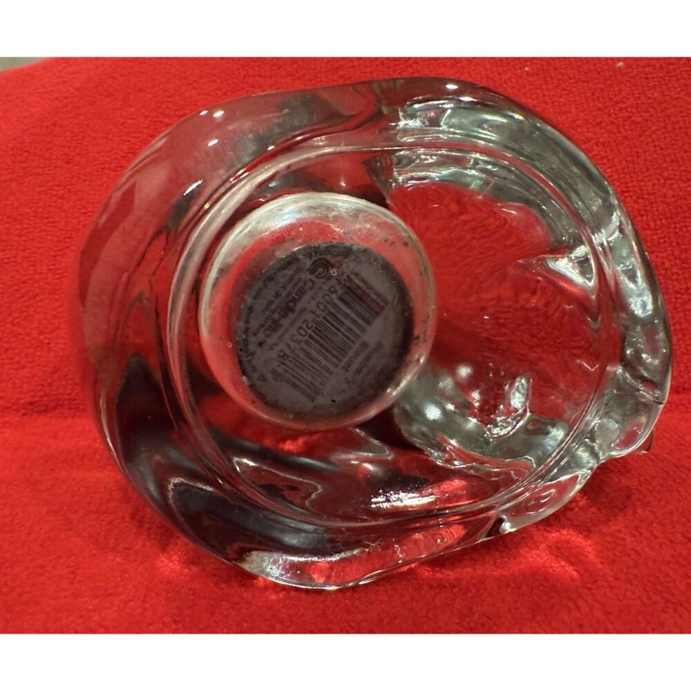Vintage INDIANA GLASS Clear Sleeping Cat/Kitten Votive Candle Holder - Picture 6 of 9